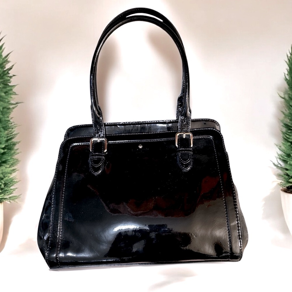 EUC Kate Spade Patent Leather Carlisle Street Satchel Shoulder Bag